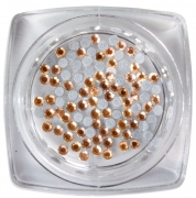 Rhinestone stones rose gold 100 pieces - size 5